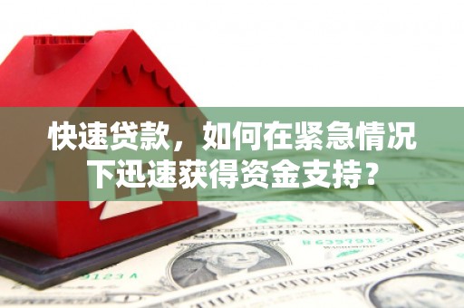 麟游快速贷款，如何在紧急情况下迅速获得资金支持？