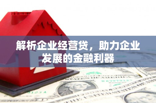 麟游解析企业经营贷，助力企业发展的金融利器