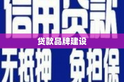 麟游贷款品牌建设