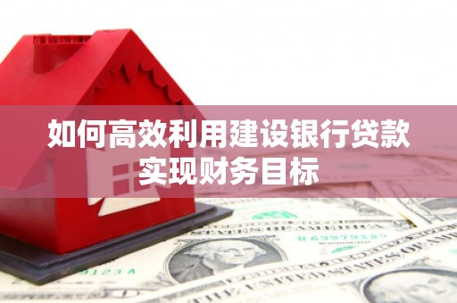 麟游如何高效利用建设银行贷款实现财务目标