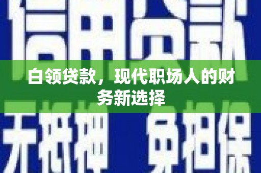 麟游白领贷款，现代职场人的财务新选择