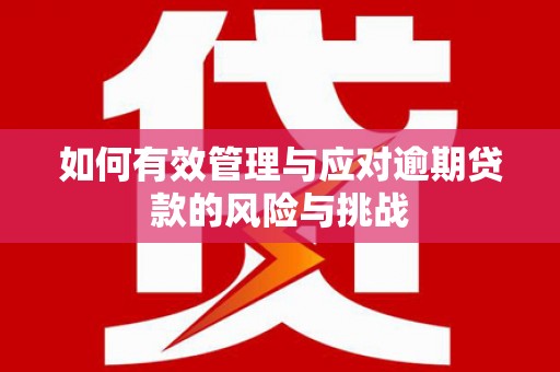 麟游如何有效管理与应对逾期贷款的风险与挑战