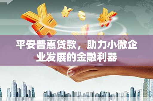 麟游平安普惠贷款，助力小微企业发展的金融利器