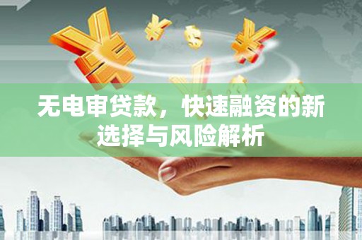 麟游无电审贷款，快速融资的新选择与风险解析