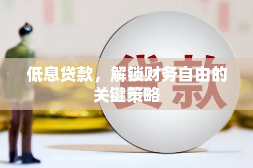 麟游低息贷款，解锁财务自由的关键策略