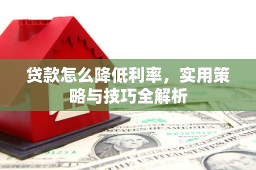 麟游贷款怎么降低利率，实用策略与技巧全解析