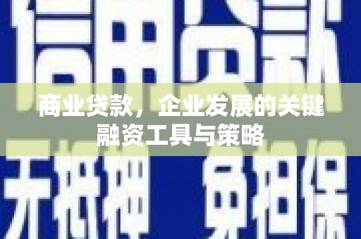 麟游商业贷款，企业发展的关键融资工具与策略