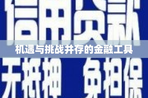 麟游机遇与挑战并存的金融工具