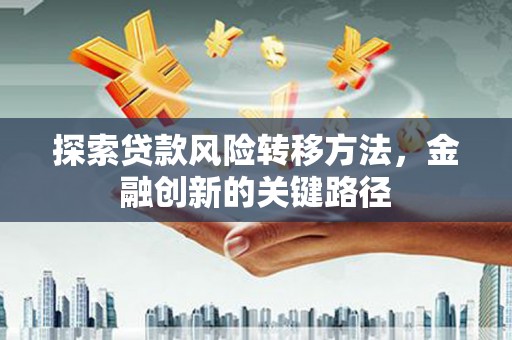 麟游探索贷款风险转移方法，金融创新的关键路径