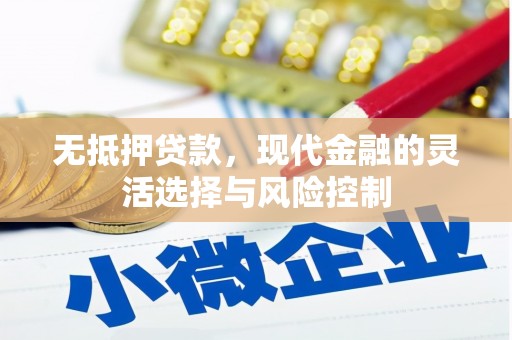 麟游无抵押贷款，现代金融的灵活选择与风险控制