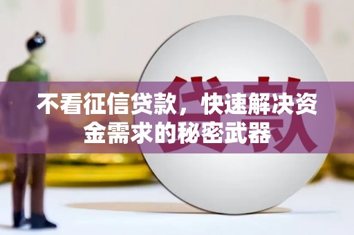 麟游不看征信贷款，快速解决资金需求的秘密武器