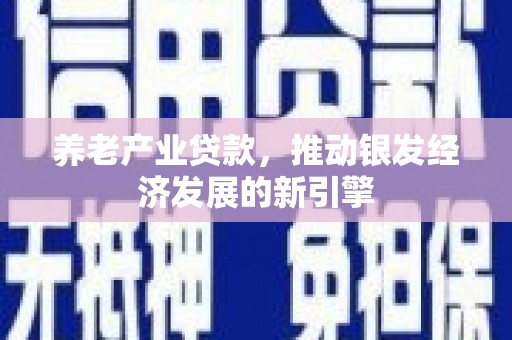 麟游养老产业贷款，推动银发经济发展的新引擎
