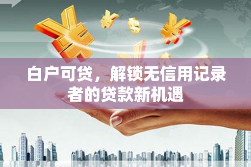 麟游白户可贷，解锁无信用记录者的贷款新机遇