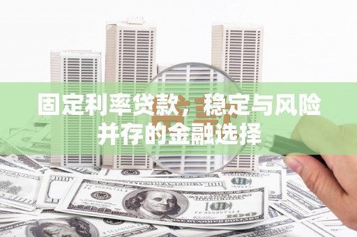 麟游固定利率贷款，稳定与风险并存的金融选择