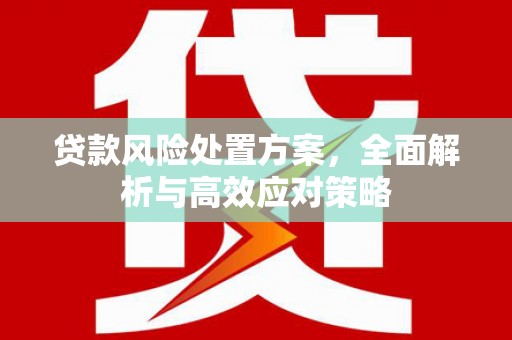 麟游贷款风险处置方案，全面解析与高效应对策略