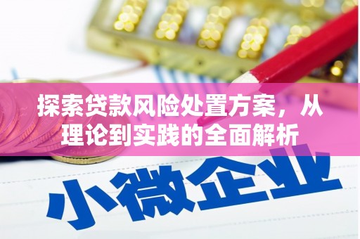 麟游探索贷款风险处置方案，从理论到实践的全面解析