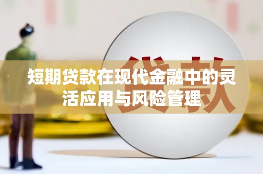 麟游短期贷款在现代金融中的灵活应用与风险管理